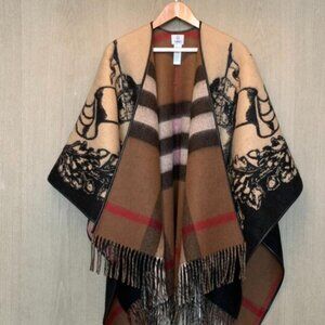 Burberry Reversible Stylish Tan and Black Women's Shawl